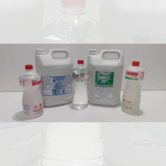 Álcool líquido com 1 litro e 5 litros