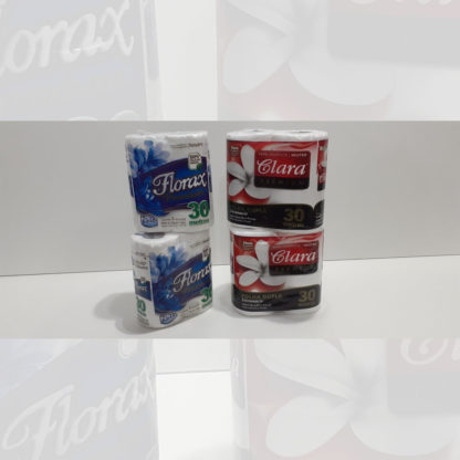 Papel higiênico folha simples e folhas dupla com 30 metros
