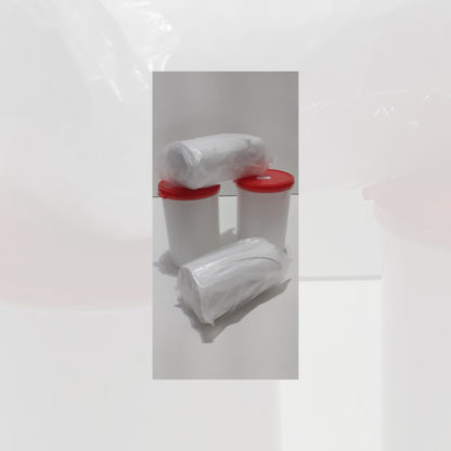 Pote e refil de saco perfumado
