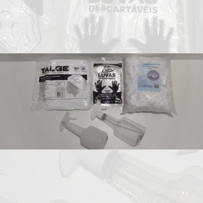 Propes, Toucas, Borrifadores e Luvas plásticas